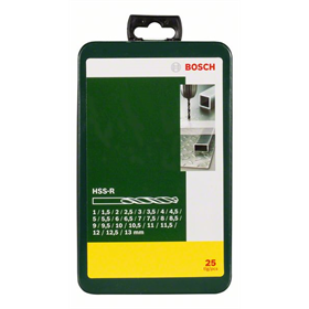 Zestaw wierteł do metalu HSS-R, 25 elementów Bosch 2607019446