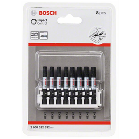 8-częściowy zestaw końcówek wkręcających Impact Control Bosch 2608522332