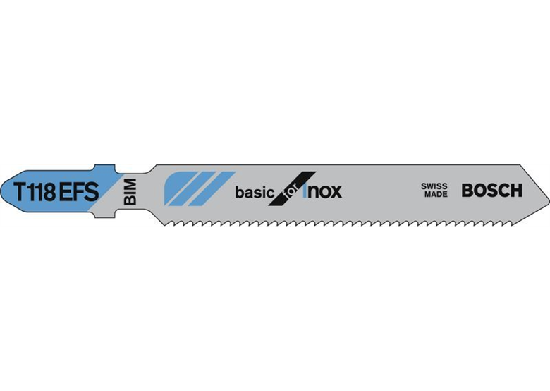 Brzeszczot do wyrzynarek T 118 EFS Basic for Inox Bosch 2608636497