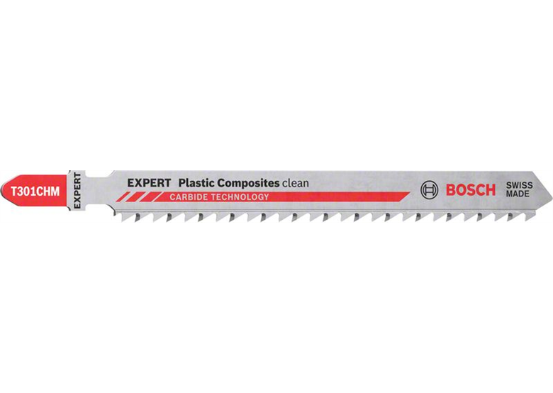 Brzeszczot do wyrzynarki, 3szt. Bosch EXPERT Plastic Composites Clean T 301 CHM