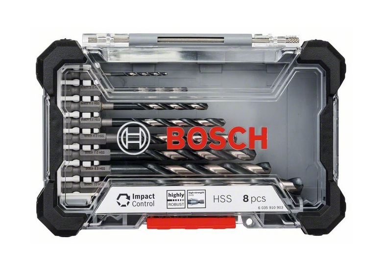 Zestaw wierteł do metalu 8szt. Bosch HSS Impact Control