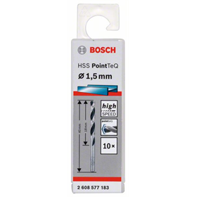 Wiertło 1,5mm (10szt.) Bosch HSS PointTeQ