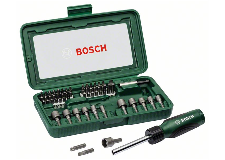 Komplet bitów z wkrętakiem 46 części Bosch Robust Line Sx Extra Hart