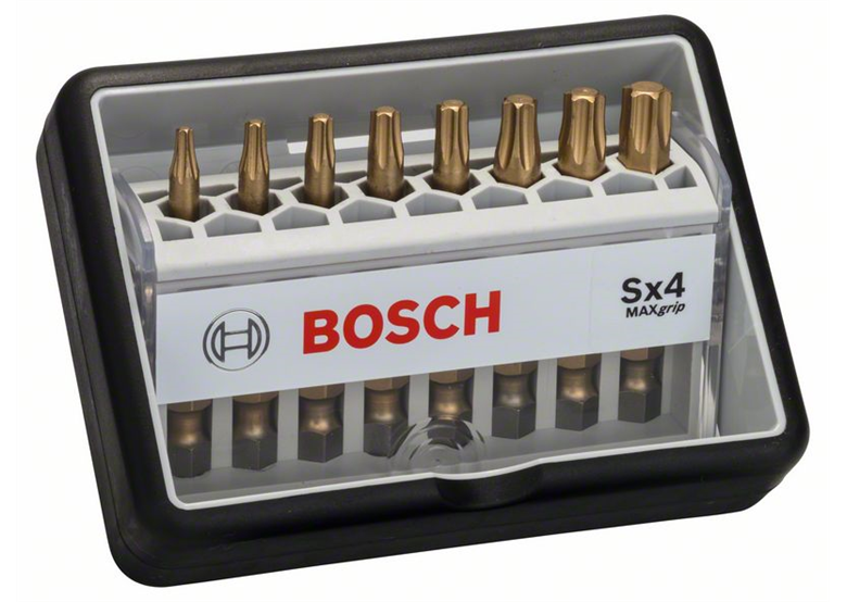 8-częściowy zestaw końcówek wkręcających 49mm Bosch Robust Line Sx Max Grip