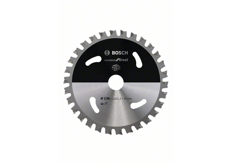 Piła zębata 136x20mm, 30 Bosch Standard for Steel