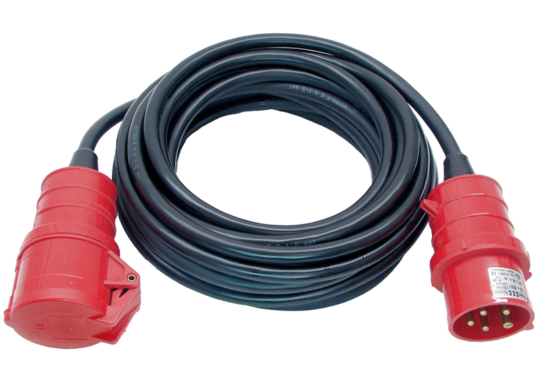 Kabel przedłużajacy (przedłużacz) Super-Solid IP44 25m CEE 400V/16A czerwony A Brennenstuhl AT-N07V3V3-F 5G1,5