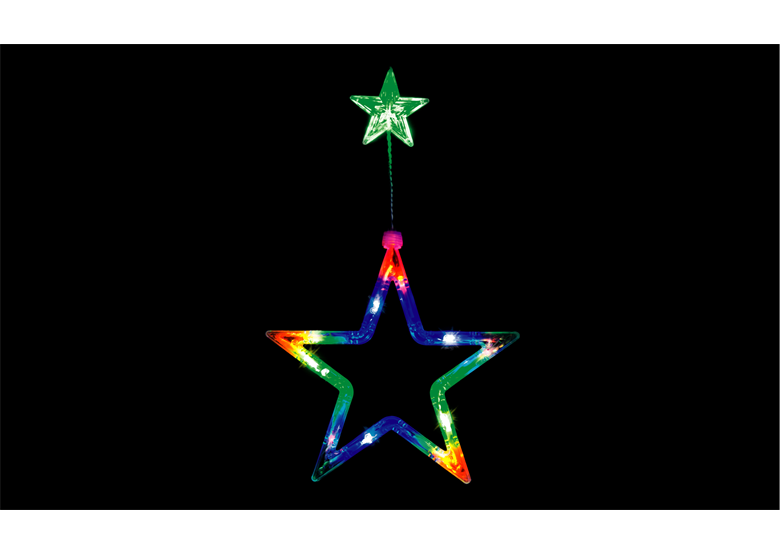 Świąteczna ozdoba okienna gwiazda na baterie Bulinex 10-501
