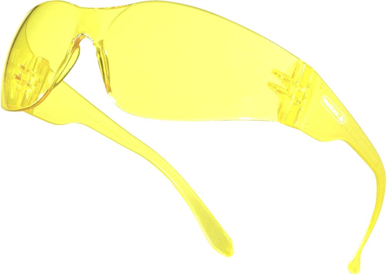 Okulary z poliwęglanu żółte UV400 DeltaPlus Venitex BRAVA
