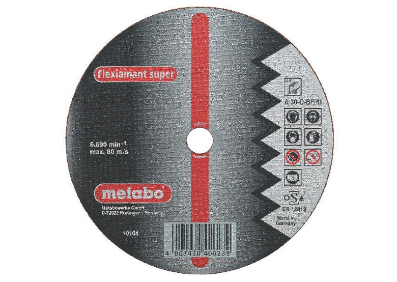 Tarcza tnąca Flexiamant super  A 30-O 115×2,5×22,2mm  do aluminium (wypukła) Metabo 616751000