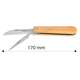 Nóż monterski ze szpikulcem drewniane okładki Neo 63-017