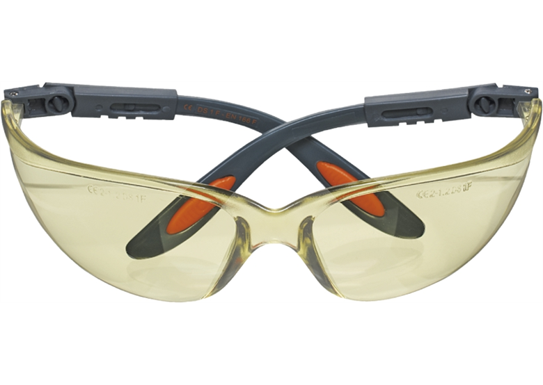 Okulary ochronne poliwęglanowe, żółte soczewki Neo 97-501