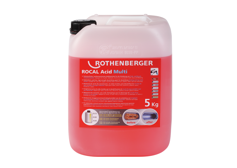 Chemia do odkamieniania 5kg Rothenberger ROCAL Acid Multi