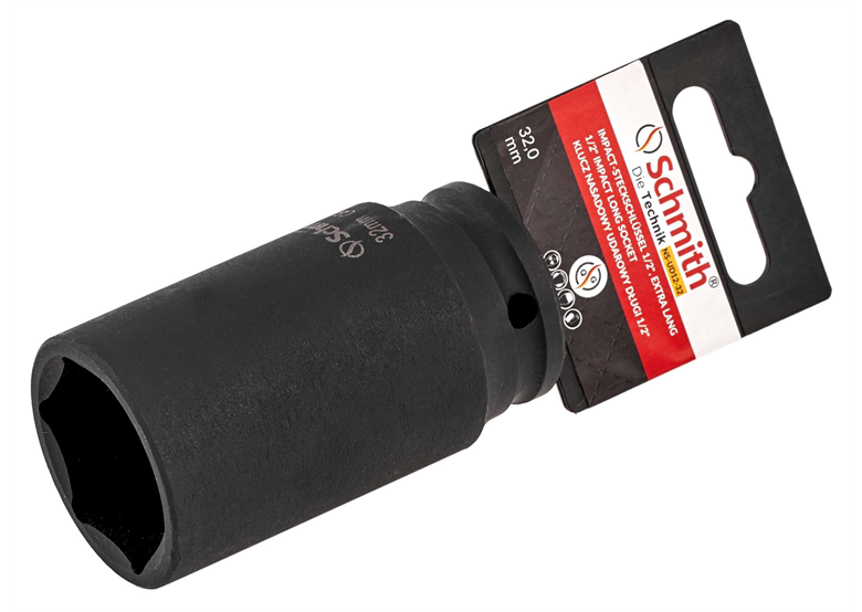 Klucz nasadowy udarowy długi 1/2" 8mm Schmith NS-UD12-8