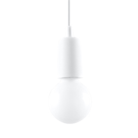Lampa wisząca DIEGO 1 biała Sollux Lighting Nickel