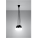 Lampa wisząca DIEGO 5 czarna Sollux Lighting Nickel