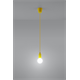 Lampa wisząca DIEGO 1 żółta Sollux Lighting Nickel
