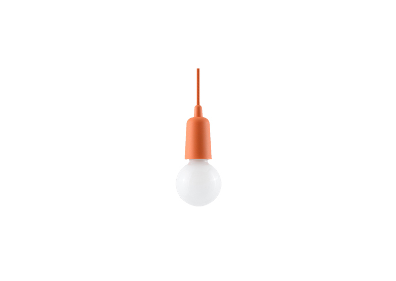 Lampa wisząca DIEGO 1 pomarańczowy Sollux Lighting Nickel