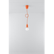 Lampa wisząca DIEGO 1 pomarańczowy Sollux Lighting Nickel