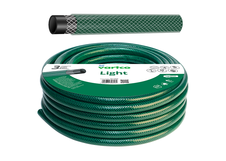 Wąż ogrodowy 1" 10m 3-warstwowy LIGHT Vartco LIGHT 1001100010