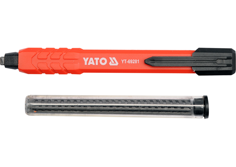 Ołówek stolarski/murarski z 6 wkładami Yato YT-69281