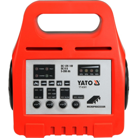 Prostownik elektroniczny 6/12V 8A 5-200Ah Yato YT-8301