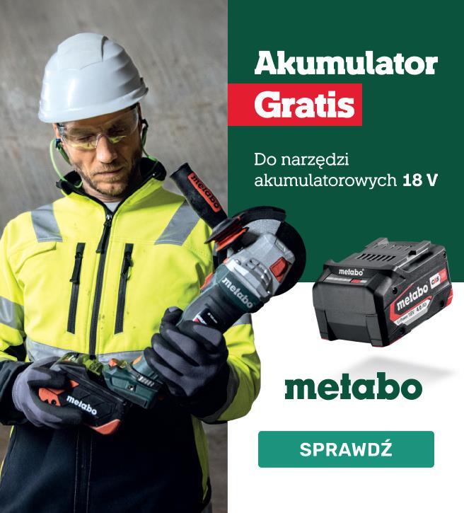 Metabo 18V akumulator gratis
