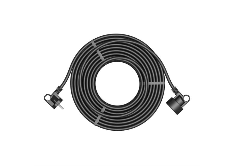 Przedłużacz czarny z uziemieniem budowlany ps-us 20m 3*1.5 Acar 20CZ
