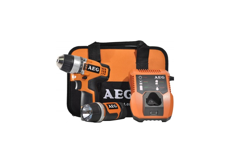 Wiertarko wkrętarka 12V + lampa AEG Zestaw 1 BS12C2
