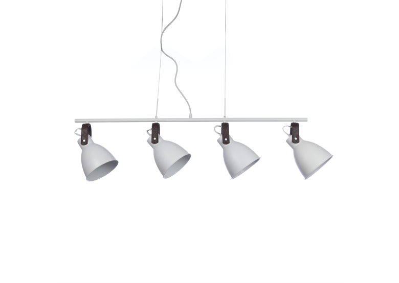 Lampa wisząca TESSIO 4 Azzardo 2653-4P WHleather