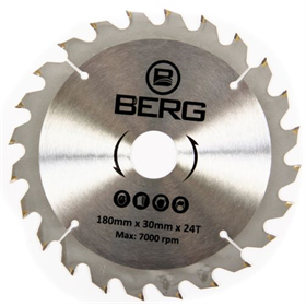 Tarcza pilarska do drewna 180mm, 24T Berg B401500180