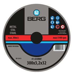 Tarcza do cięcia metalu 41 300x3.2x32mm Berg B409030000