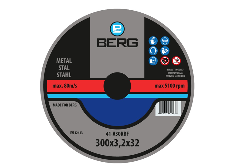 Tarcza do cięcia metalu 41 300x3.2x32mm Berg B409030000