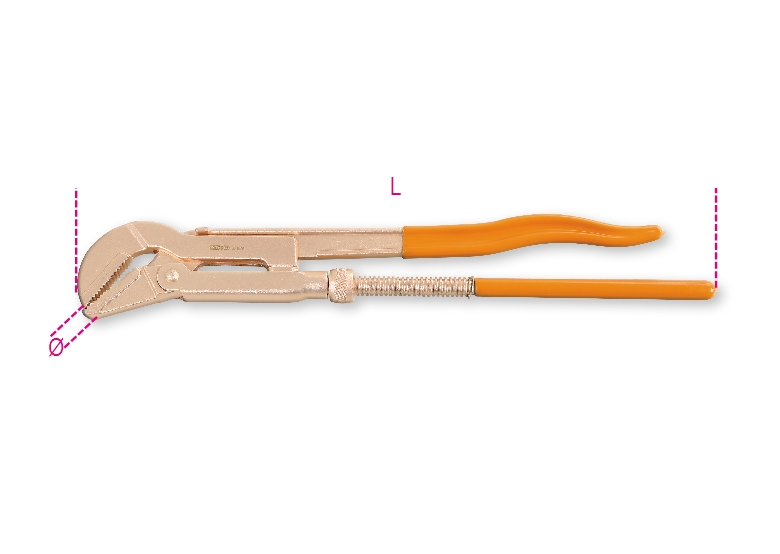 Szczypce do rur nieiskrzące 430mm Beta 378BA/430
