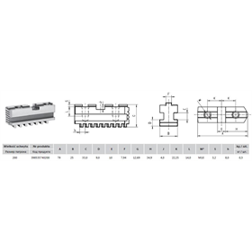 Szczęki podstawowe 200mm Bison S.A. 398535740200