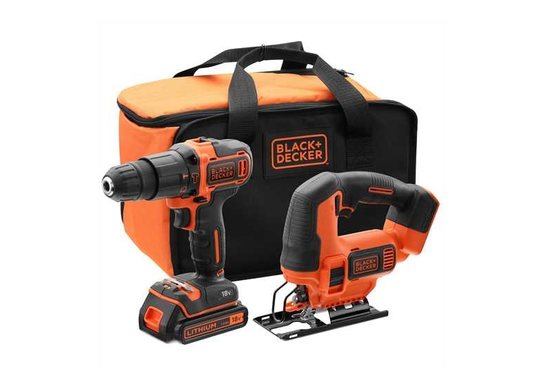 Zestaw elektronarzędzi 18V BlackDecker BCK22S1S 1x1.3Ah