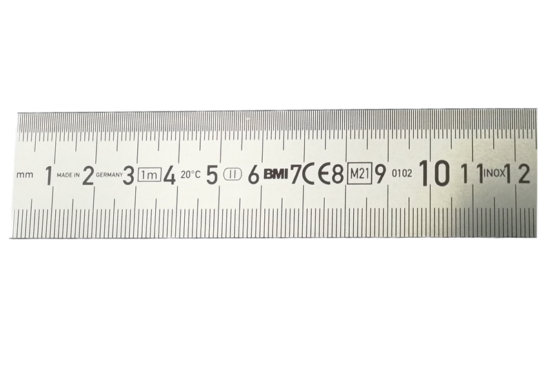 Liniał stalowy półsztywny 1500mm nierdzewny BMI 16-203-34