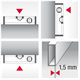 Poziomnica aluminiowa BMI EUROSTAR 40