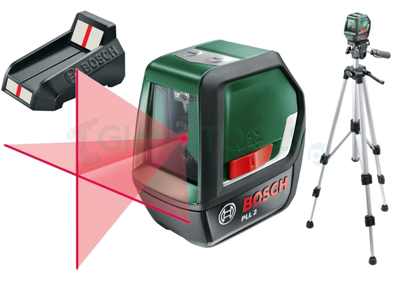 Laser krzyżowy PLL 2 + statyw 1,5m Bosch 0603663401