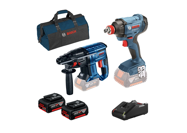 Zestaw elektronarzędzi 18V Bosch 0615990M30 2x4.0Ah