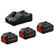 Akumulatory 18V 8.0Ah (x3) i ładowarka Bosch 0615A5004Y