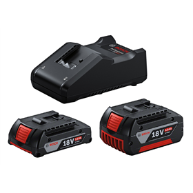 Zestaw startowy 18V: Akumulator 1x2,0Ah GBA1820 + 1x4,0Ah GBA1840 + ładowarka GAL18V-40 Bosch 1600A01ZS9