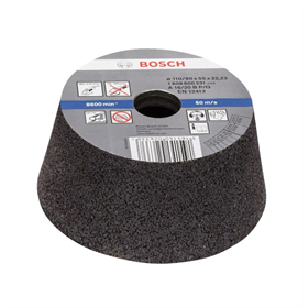 Pokrywa szlifierska, stożkowa - metal/żeliwo 90 mm, 110 mm, 55 mm, 16 Bosch 1608600231