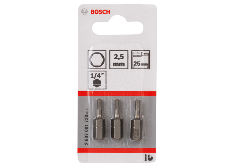 Końcówka wkręcająca Extra Hart HEX 2,5 Bosch 2607001720