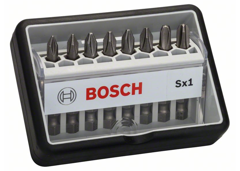 8-częściowy zestaw końcówek wkręcających Robust Line Sx Extra Hart 49 mm, 8 częś Bosch 2607002556