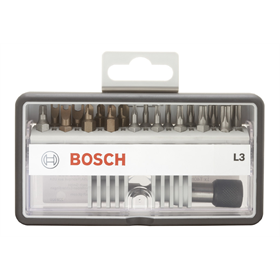 18+1-częściowy zestaw końcówek wkręcających Robust Line L Extra Hart 25 mm, 18+1 Bosch 2607002569