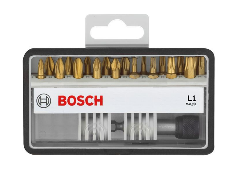 18+1-częściowy zestaw końcówek wkręcających Robust Line L Max Grip 25 mm, 18+1 c Bosch 2607002581