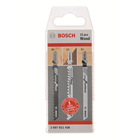 Zestaw brzeszczotów do drewna 15szt. Bosch 2607011436