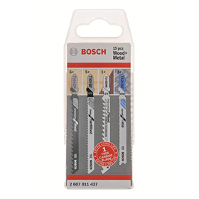 Zestaw brzeszczotów do drewna i metalu 15szt. Bosch 2607011437