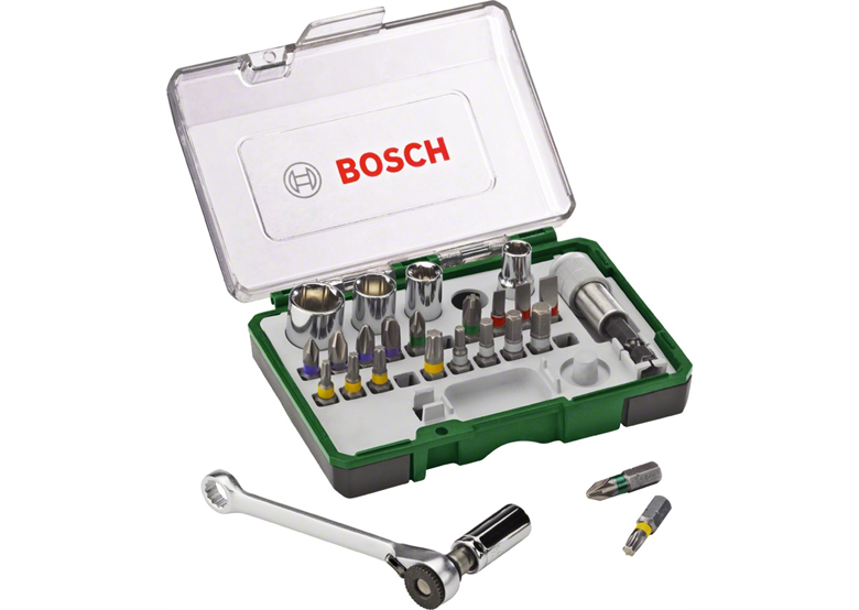 Zestaw końcówek wkręcających z grzechotką 27szt. Bosch 2607017160