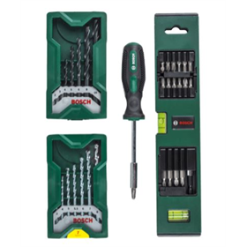 Zestaw Mini-X-Line z poziomnicą i śrubokrętem 32szt. Bosch 2607017200